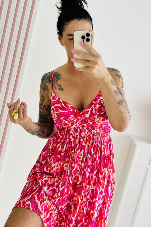 Sukienka ALOHA MOOD MINI - różowa 4
