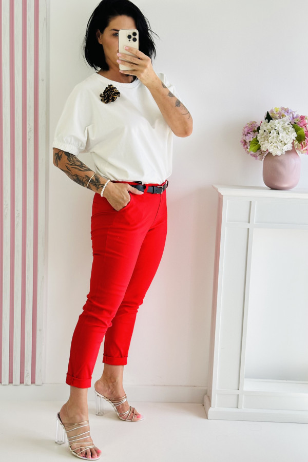 Spodnie EMILY - czerwone 2