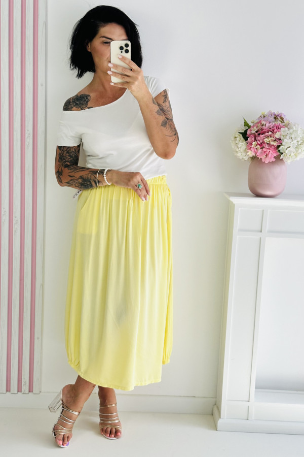 Spódnica HOT YELLOW - żółta 1