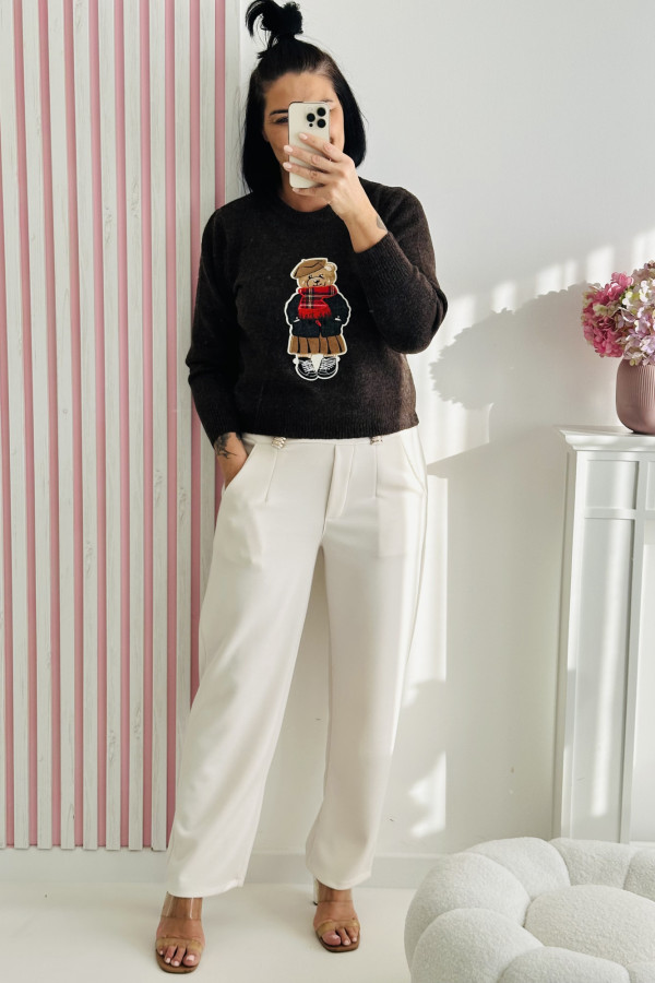 Sweter CLASSIC BEAR - brązowy