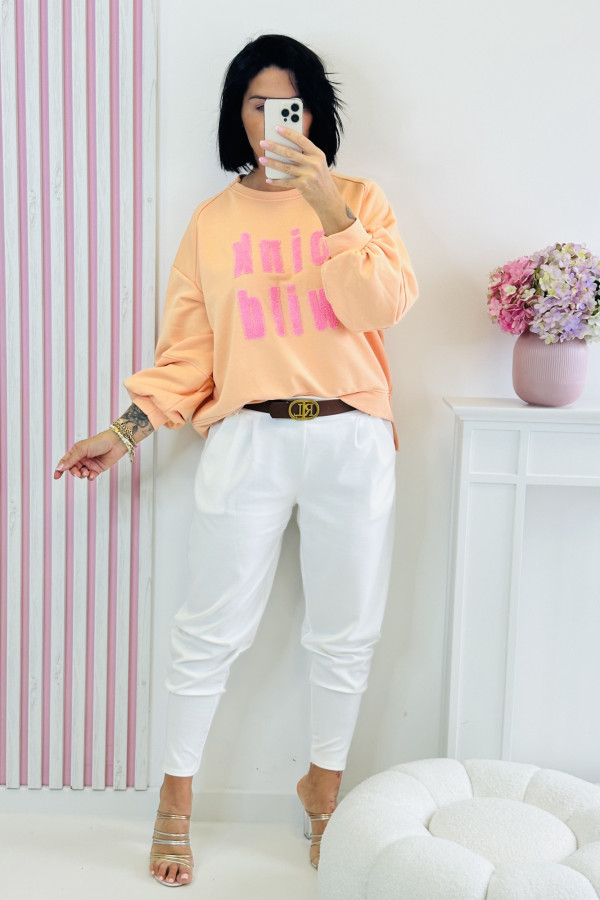 Bluza PINK WILD - brzoskwiniowa