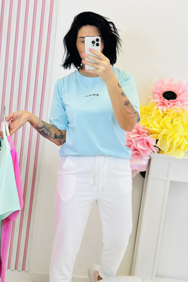 Bluzka MINIMAL - niebieska 1