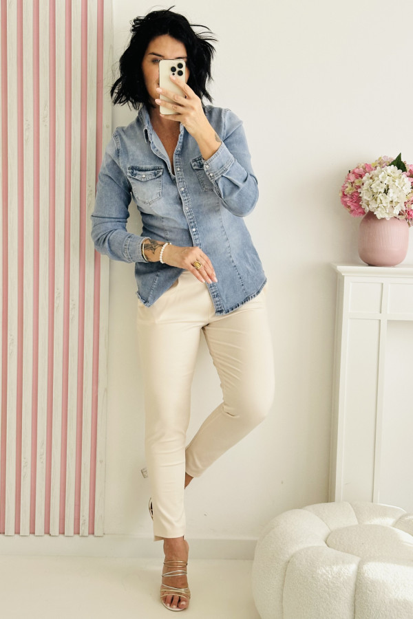 Koszula JEANS - niebieska 1