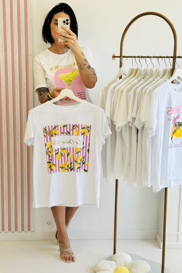 Bluzka T-SHIRT - biała