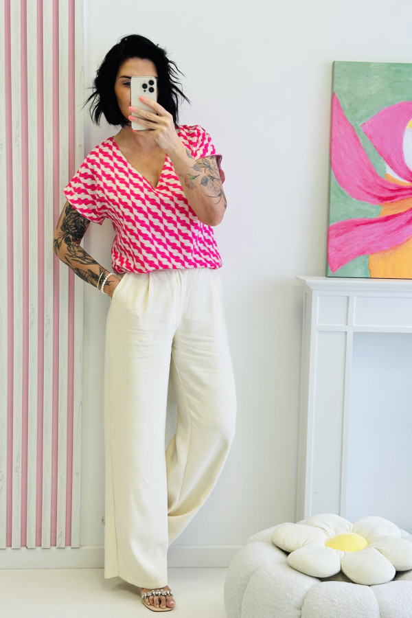 Bluzka CRAZY PINK - różowa