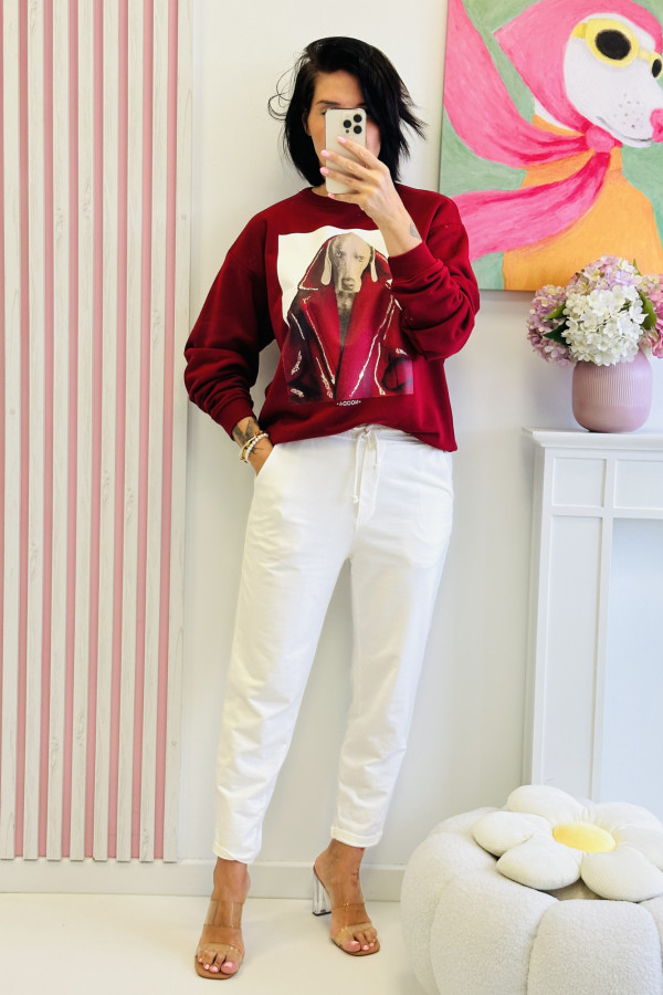Bluza DOG - burgund