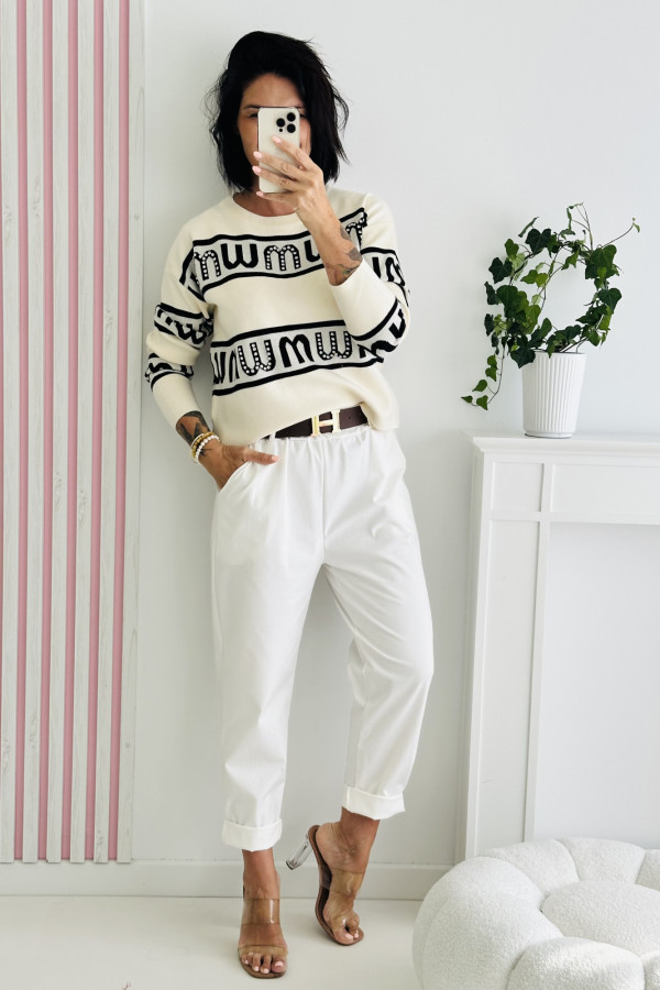 Sweter MIU - kremowy