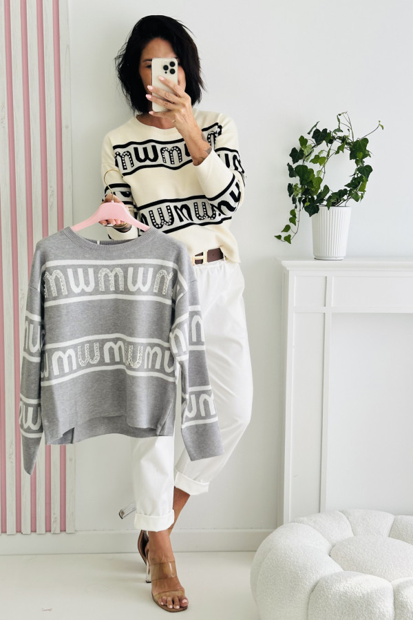 Sweter MIU - szary