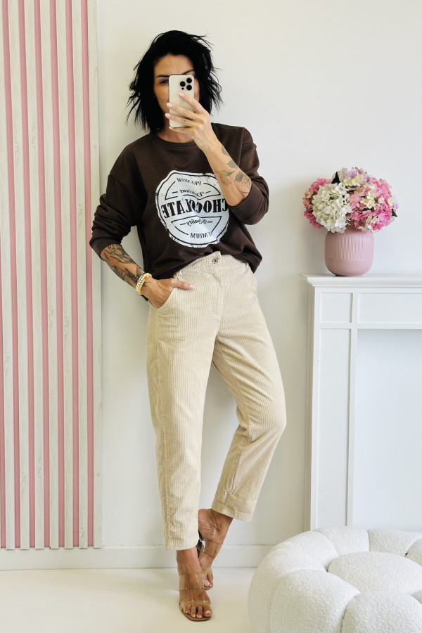 Bluza CHOCOLATE - brązowa