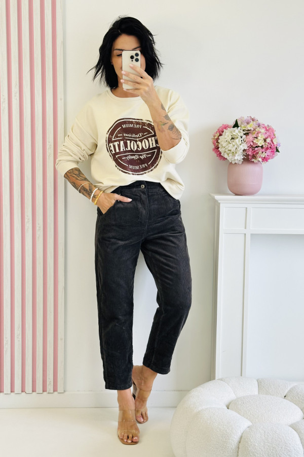 Bluza CHOCOLATE - kremowa