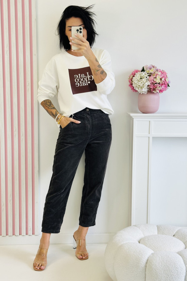 Bluza LATE - biała