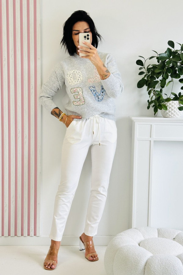 Sweter LOVE - szary