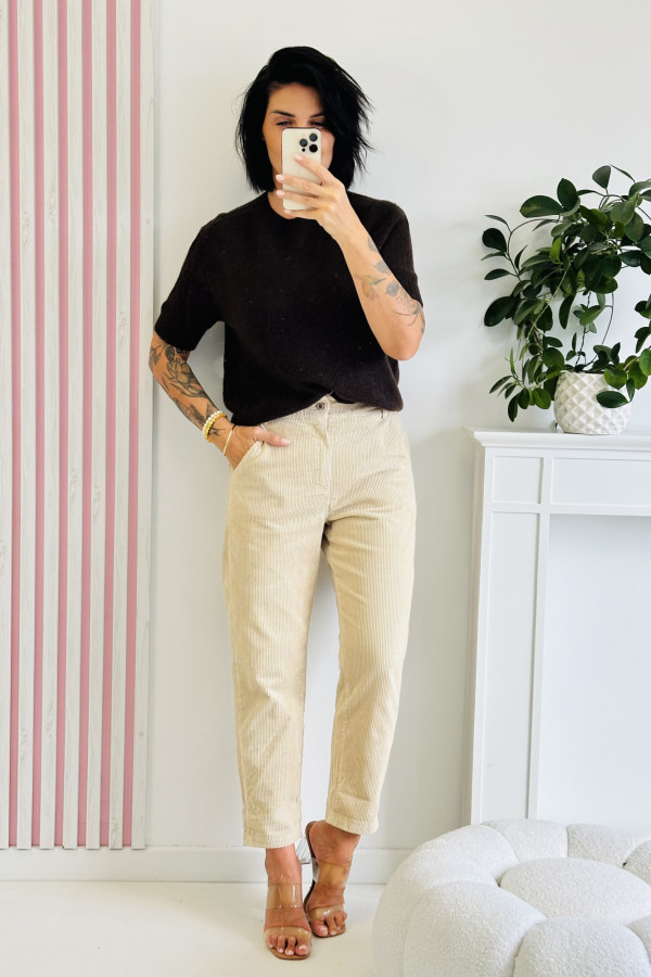 Sweter CHILL LOOK - brązowy