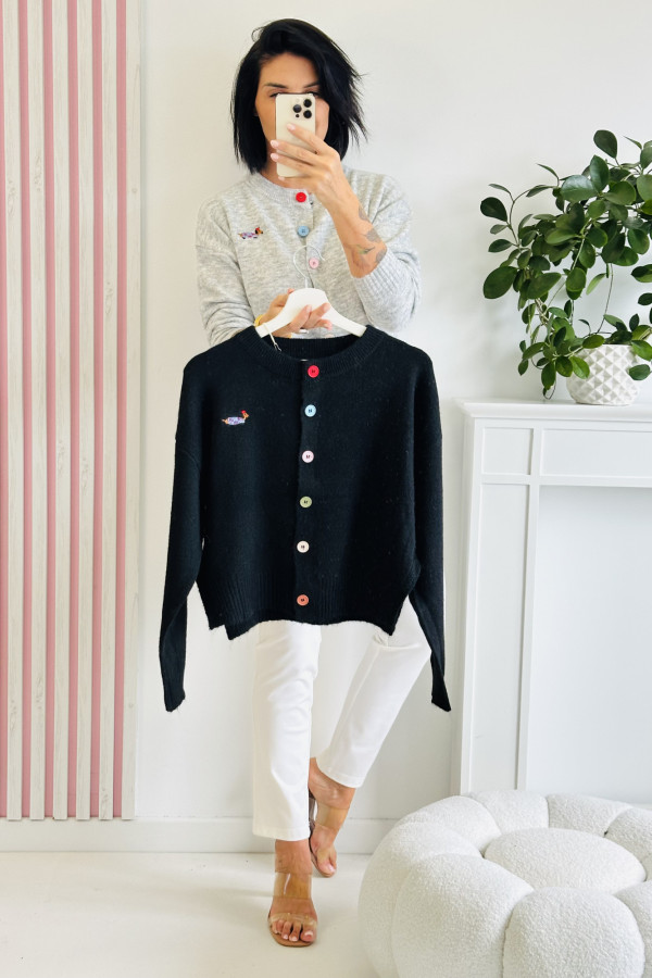 Sweter CUTE DOG - czarny