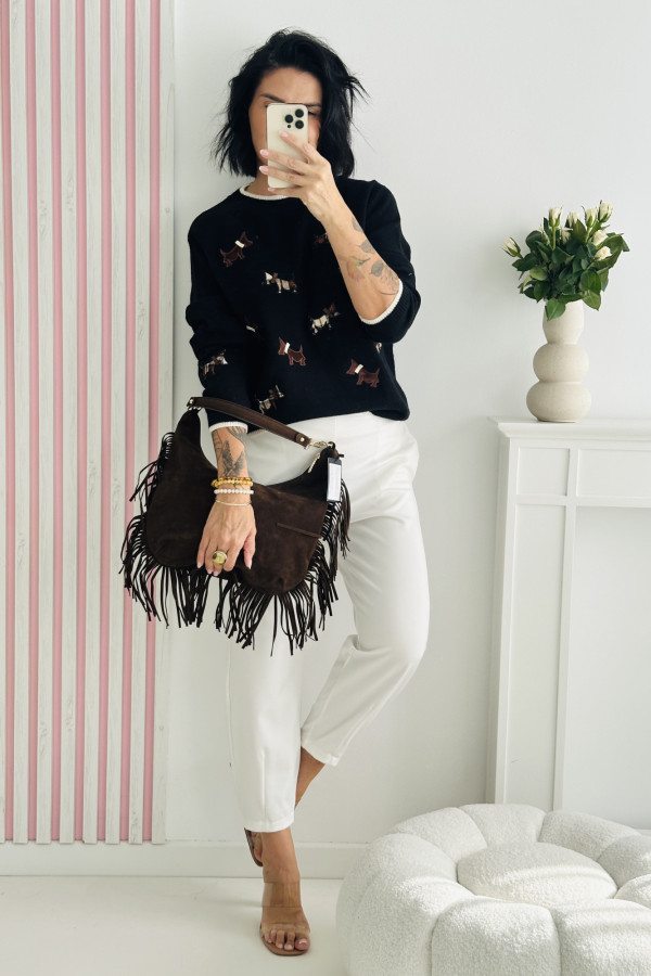 Sweter LITTLE DOGS - czarny