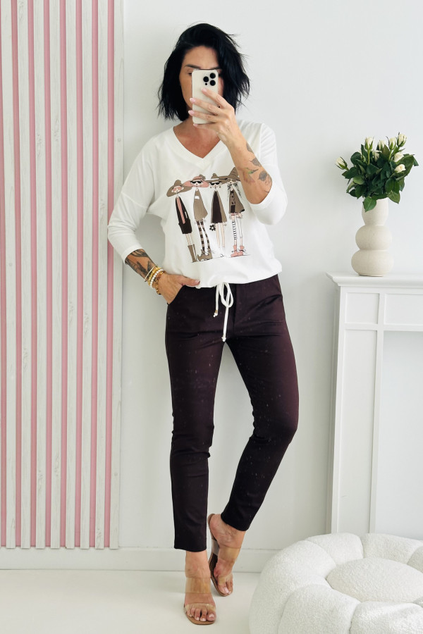 Bluza BEST FRIENDS- biała