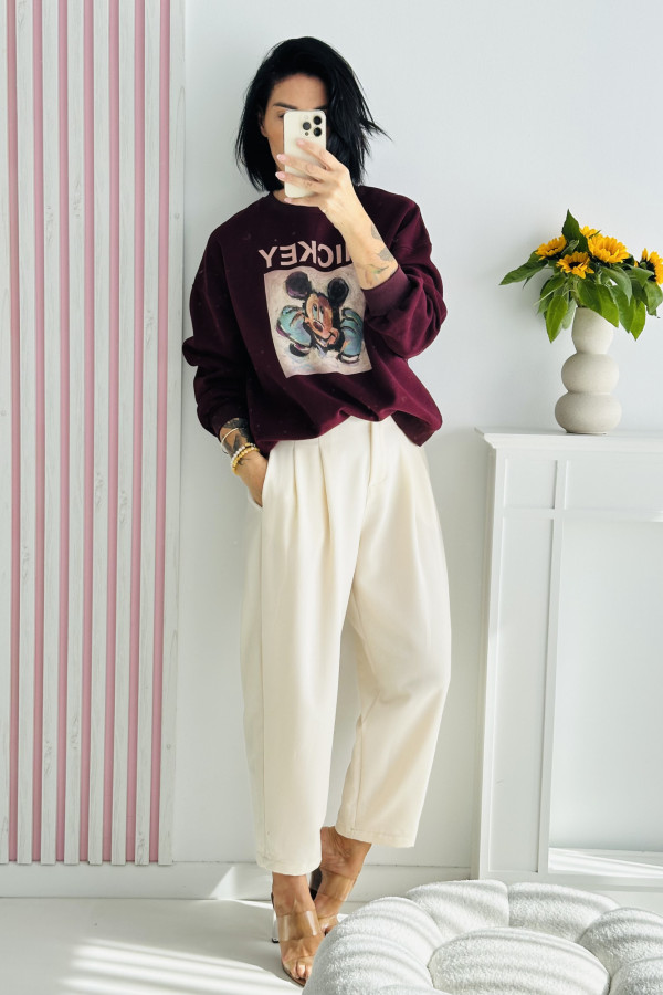 Bluza MICKEY - burgund
