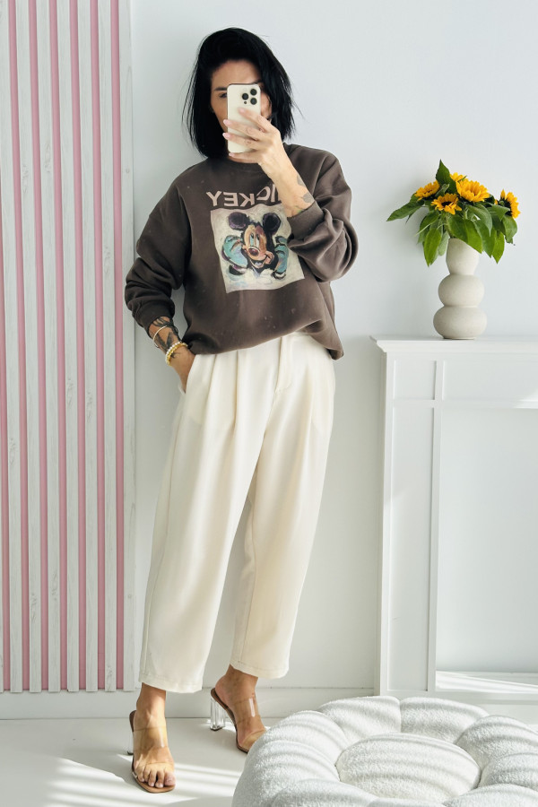 Bluza MICKEY - brązowa