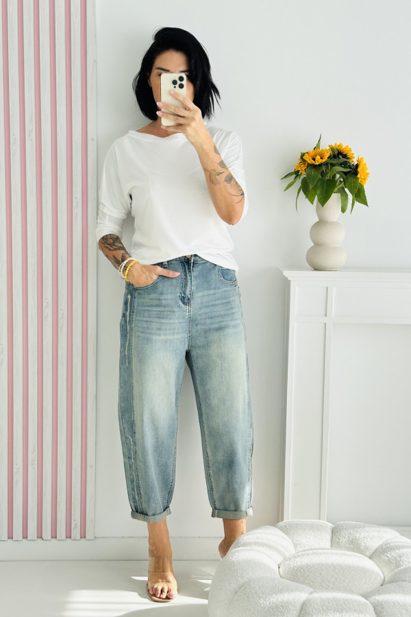 Spodnie DENIM - niebieskie