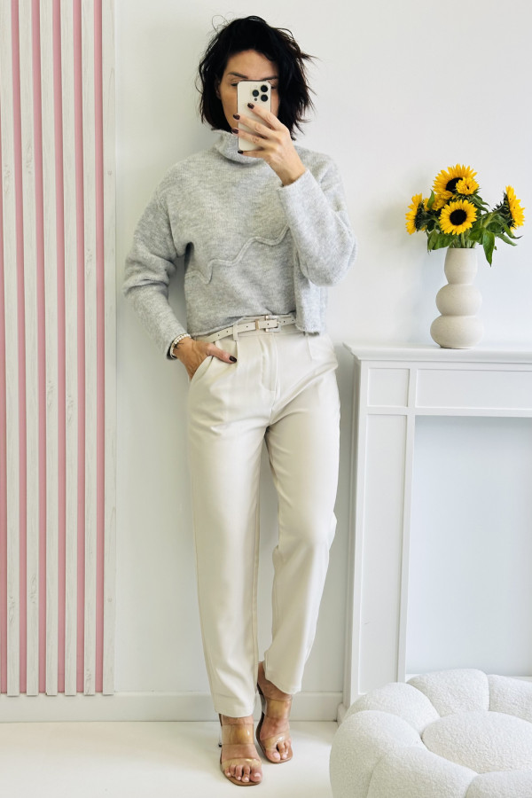Sweter LOVE LINE - szary