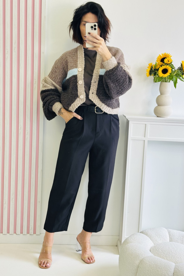 Sweter LIZZI - brązowy