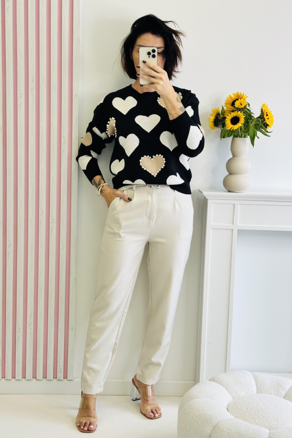 Sweter LOVELY - czarny