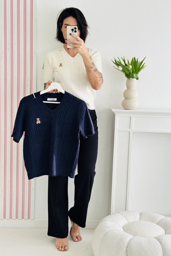 Sweter BABY BEAR - granatowy