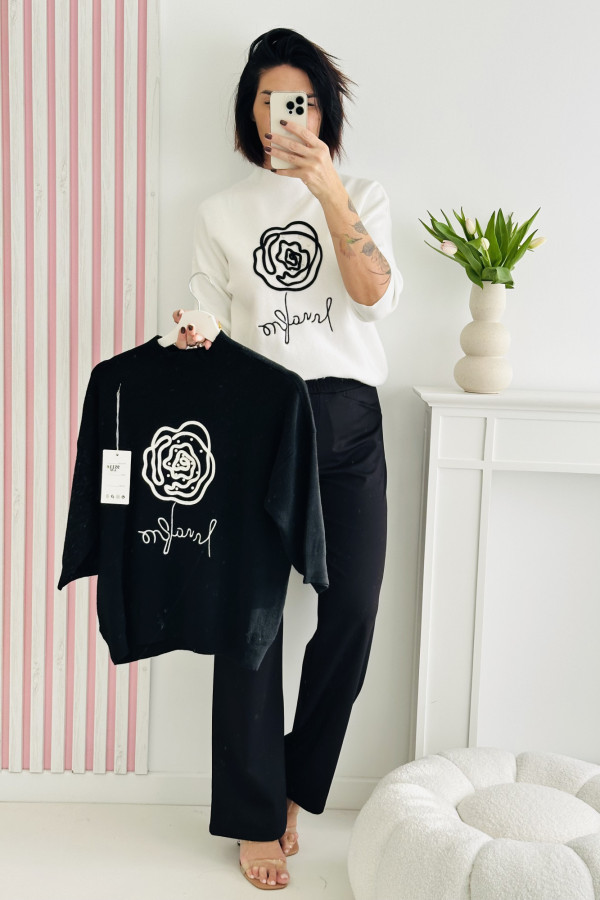 Sweter BLACK ROSE - czarny