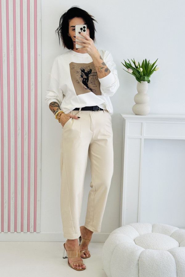 Bluza CUTE ANIMAL - biała