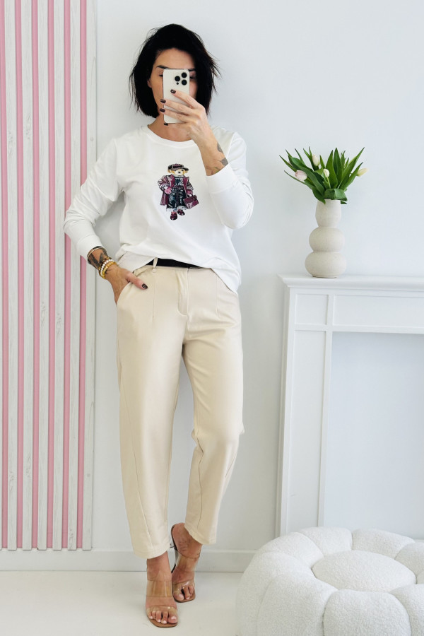 Bluza CUTE ANIMAL - biała