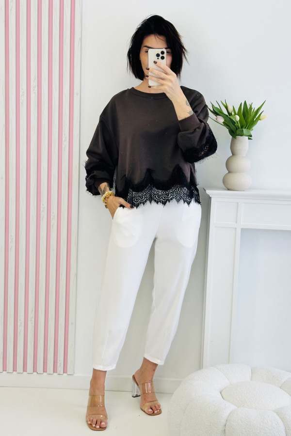 Bluza LOVE - brązowa