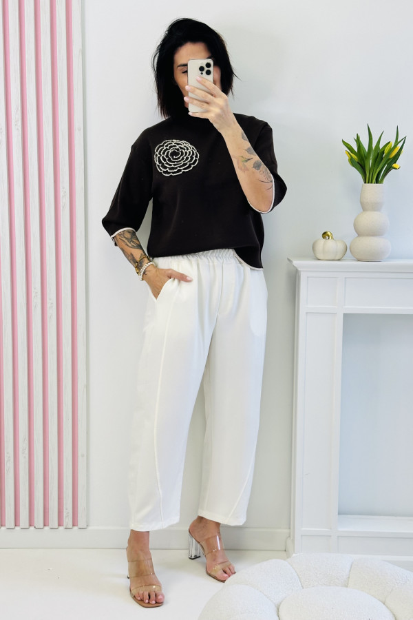 Sweter ROSA - brązowy