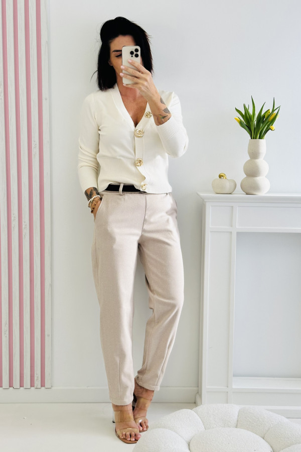 Sweter GOLDEN - biały