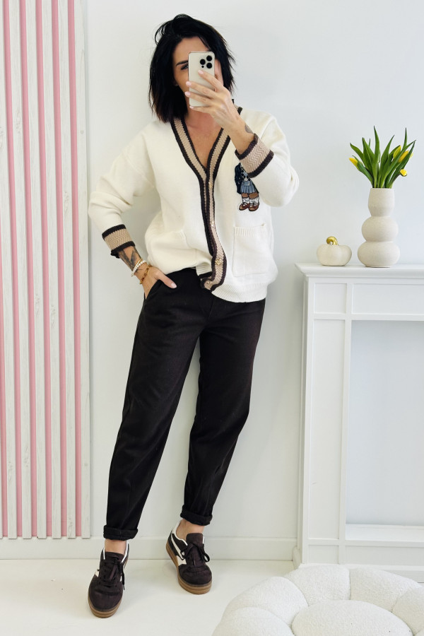 Sweter HIGH SCHOOL BEAR - granatowy 1